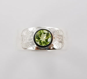 Gemstone Pattern Rings single stone design Ai162