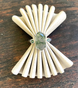 Moss Agate Dreaming ring