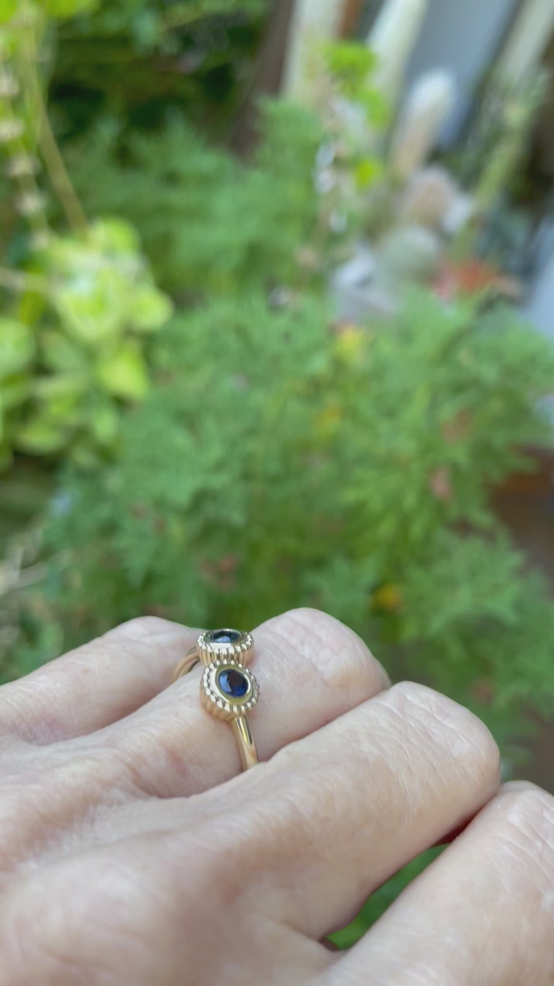 Sapphire Blossom ring