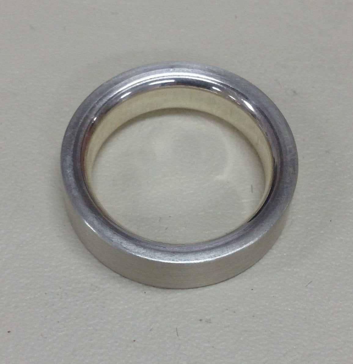 Chunky Brushed Flat Unisex  Ring Ai233