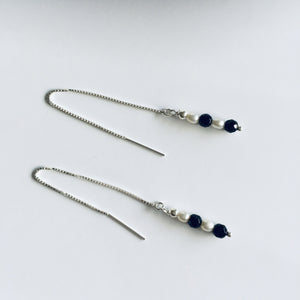 Threader Earrings with stones Ai255