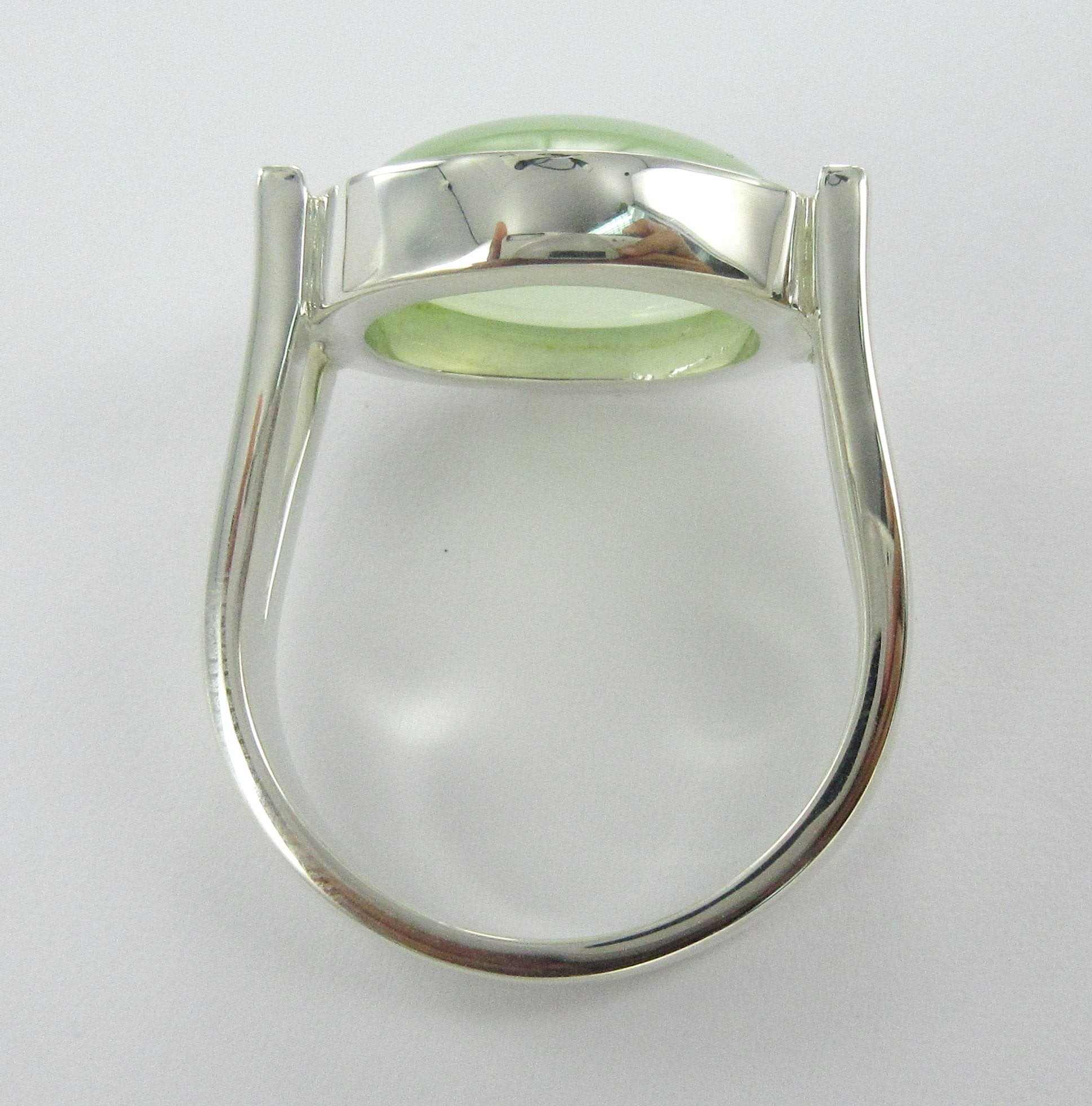 Split band Ring Ai114 Prehnite