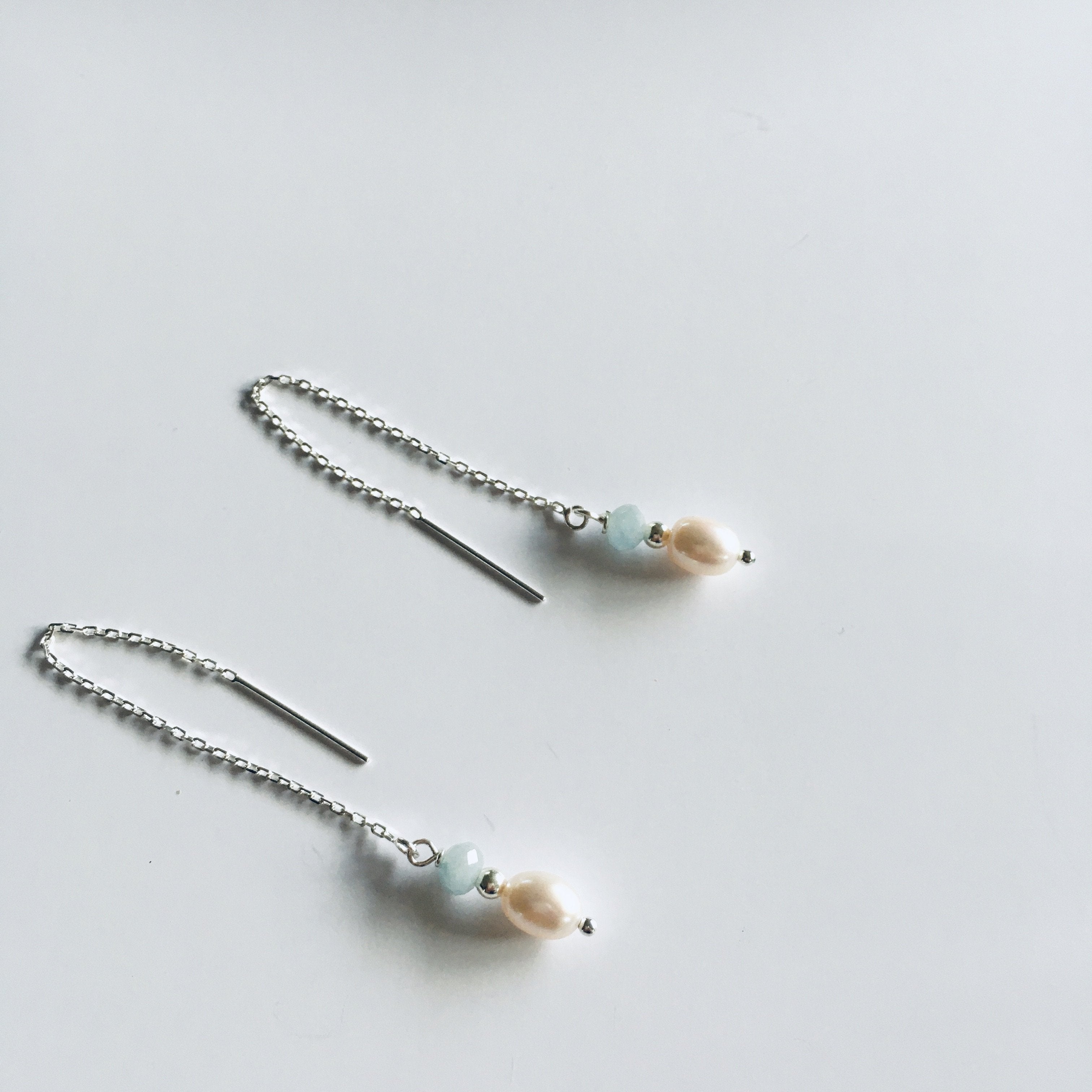 Threader Earrings with stones Ai255