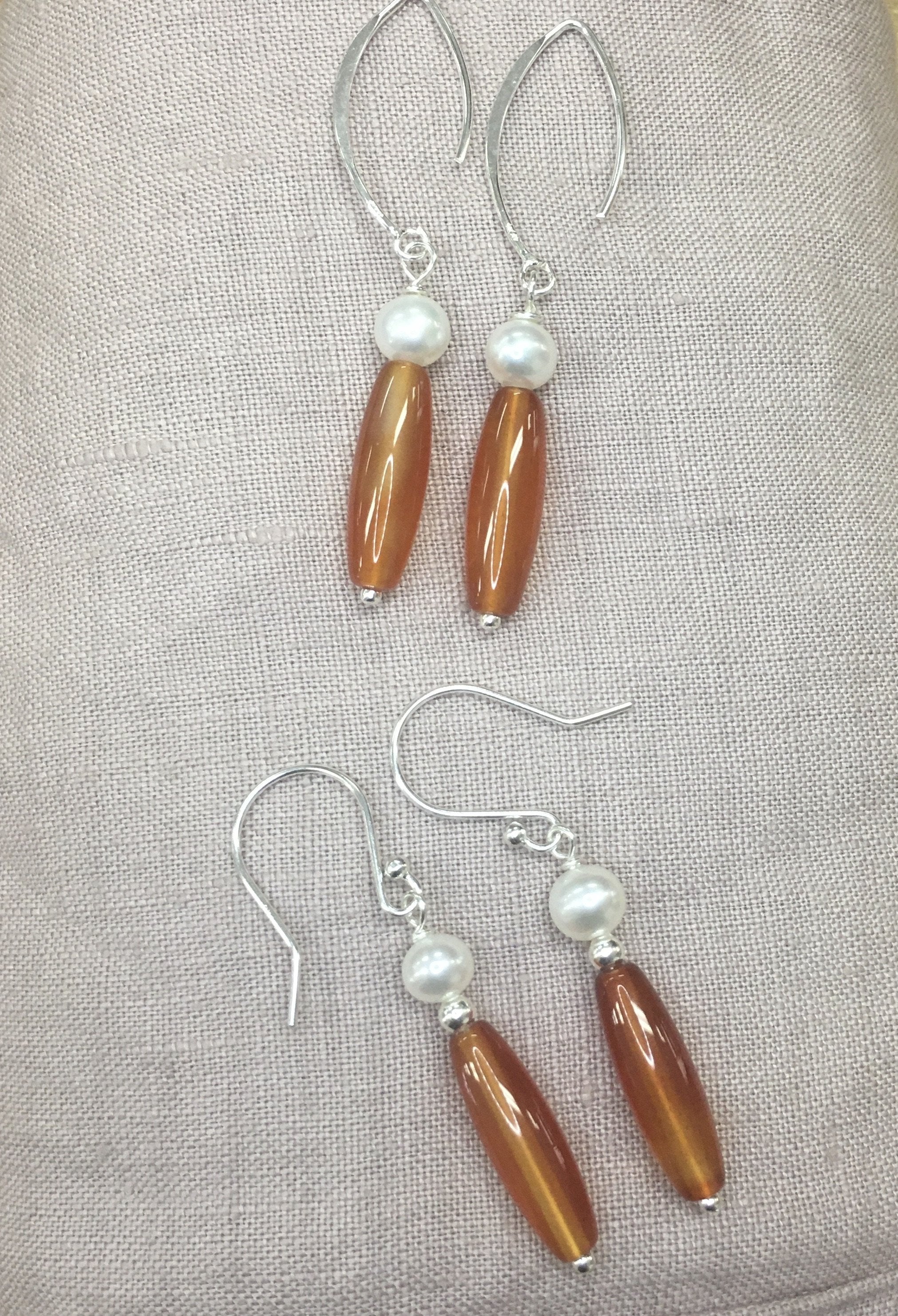 Pearl & Stone Earrings Ai216